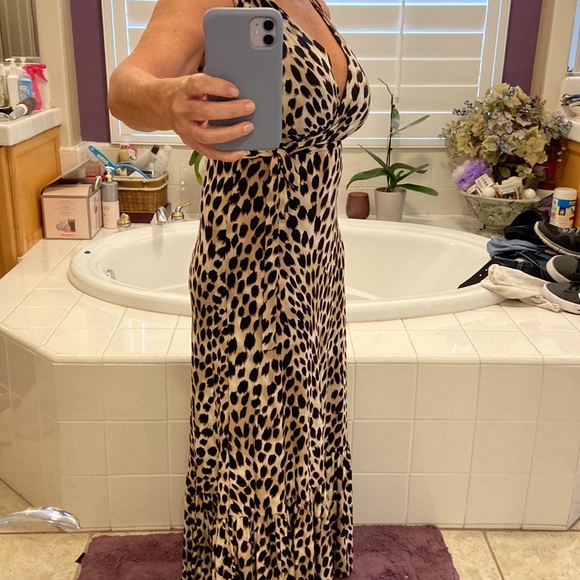 INC leopard Maxi Dress - Picture 7 of 7